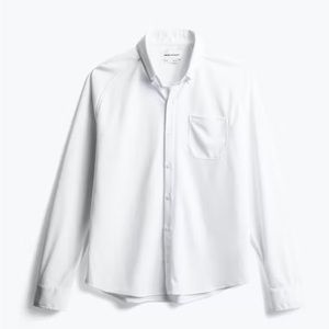 Ministry of Supply White Casual Button Down Shirt